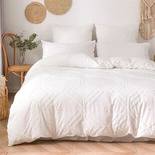 Geometric Crafts Cut Flowers Queen Bedding Set Twin Solid Si