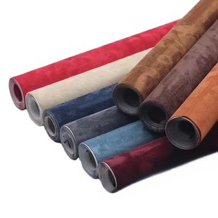 Multi Color Black Self Adhesive Suede Fabric Sticky Velvet L