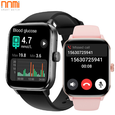 Non-invasive Blood Glucose Measuring Watch Qs11 Body Tempera