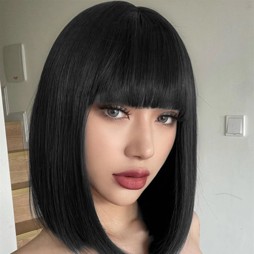 Fashionable Short Hair Female Bob Student Outfit Bobo Hair S