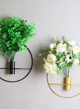 Metal Wall Hunging Vase Modern Creativity Stainless Steel Wa
