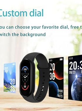 M6 Smart Watch Men Women Smartband Heart Rate Smartwatch Fit