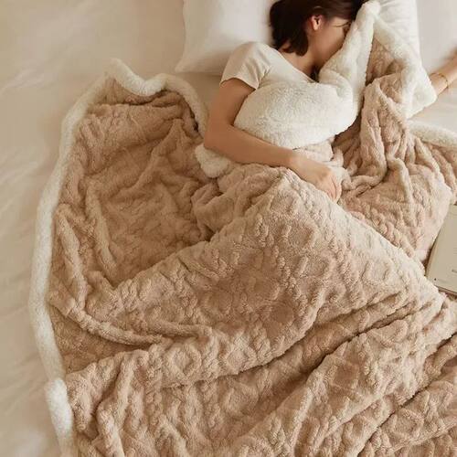 Thick Blanket Lamb Wool Warm Sleeping Double Side Microfiber