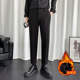Version Trousers Men Woolen Korean Velvet Plus And Thi