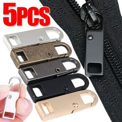 5/1Pcs Metal Zipper Pull Replacement Instant Repair Zipper H
