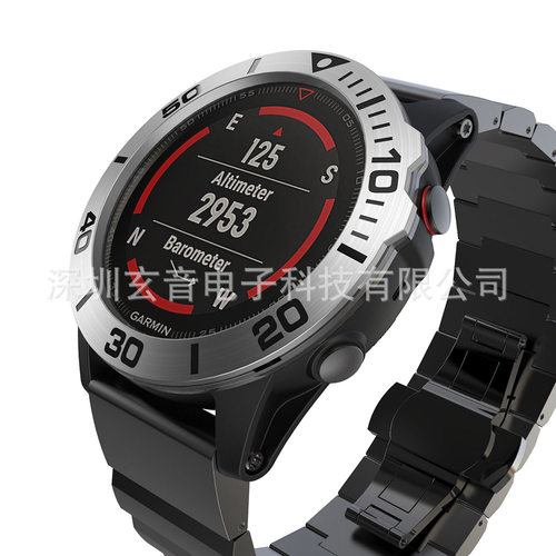 Suitable For Garmin Fenix ??5x Scale Metal Bezel Racing Prot