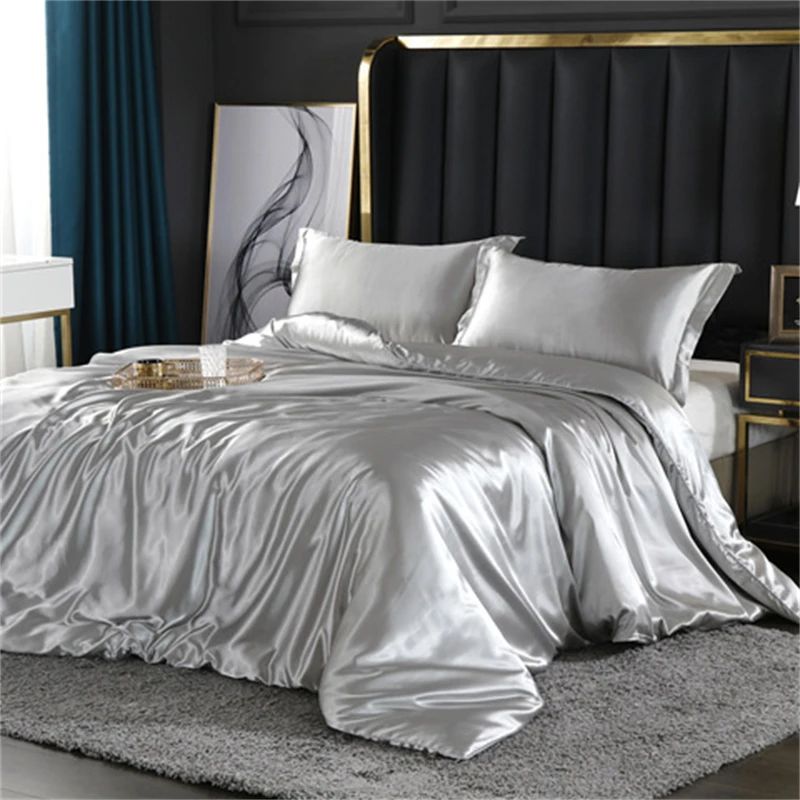 High-end Blending Natural Mulberry Silk Bedding Set Luxury S