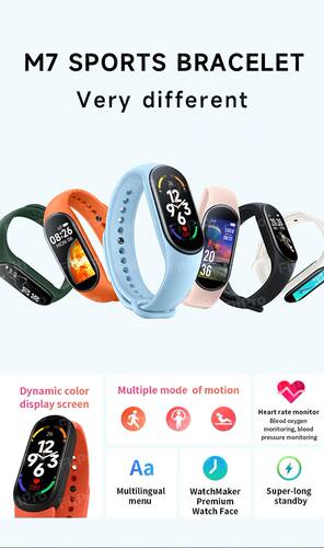 ew M7 Intelligent Bracelet Heart Rate, Blood Pressure, Sleep