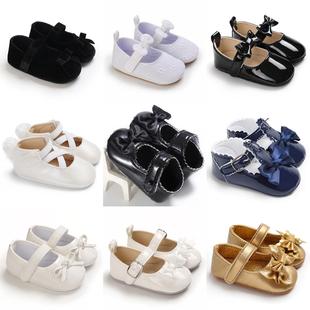 New Girls Baby Shoes Anti-skid PU Soft Sole Toddler Shoes Fa