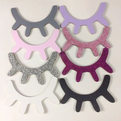 1 Pair Nordic Style Cute Wooden 3D Eyelash Wall Sticker Deco