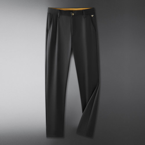 2024 Men's Plus Size Ice Silk Sretch Business Casual Pants M