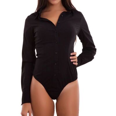 4 Colors Fashion Women Bodysuit Long Sleeves V-Neck Bodycon