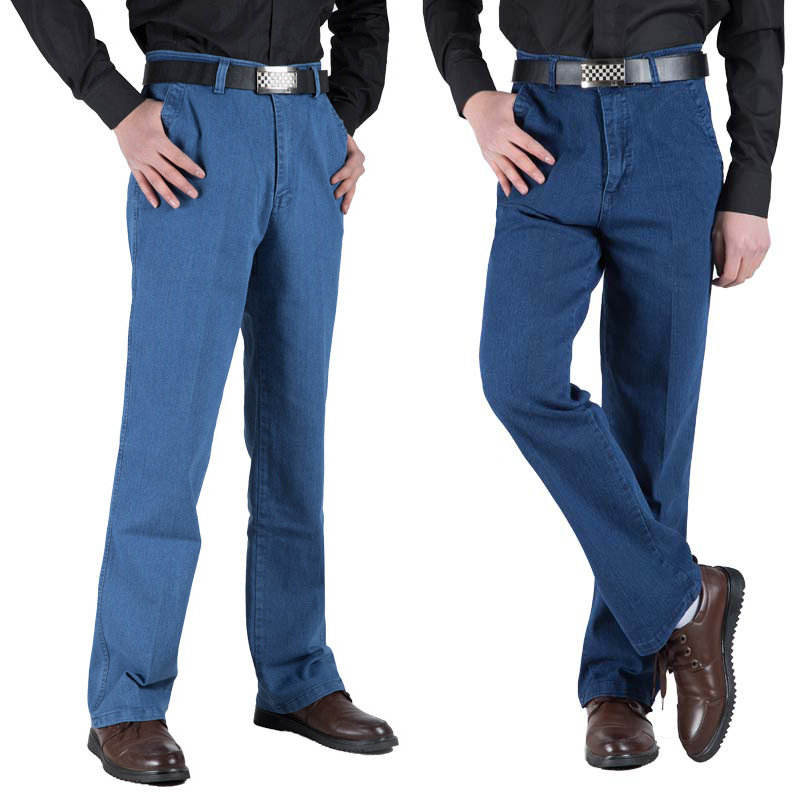 Middle-aged And Elderly Jeans Men's Large Size High-waisted 男装 牛仔裤 原图主图