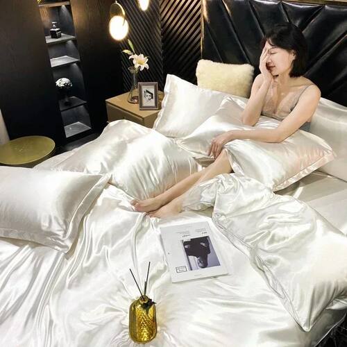 High-end Blending Natural Mulberry Silk Bedding Set Luxury S