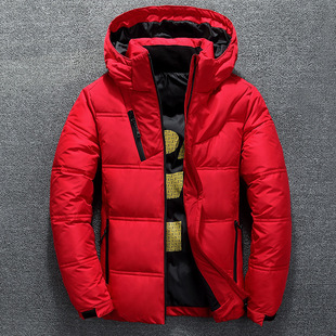 Down Jacket Men's Short Slim Fit Korean Style Thickened And