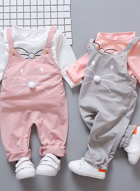 Spring newborn baby girls clothes sets fashion suit T-shirt