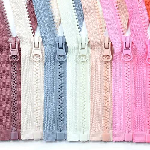 5# Resin Zipper 40cm 50cm 60cm 80cm Single Open End Coat Dow