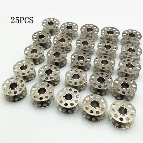 10-25PCS Stainless Steel Metal Bobbins Spool Sewing Craft To