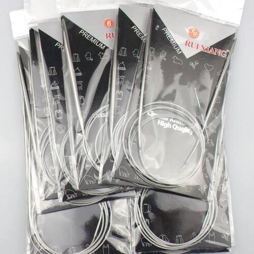 43/60/80/120cm Sweater knitting Needle Stainless Steel Ring