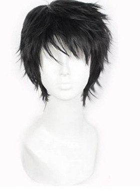 Men's Short Upturned Anime s Hairstyle splay Chemical Fiber