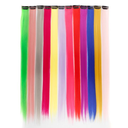 lor Bb Card Long Straight Hair Single Card One-piece lor Hai