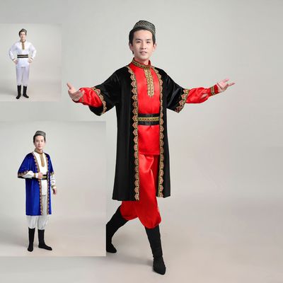 Men's Xinjiang Dance Costumes, Adult Hui Ethnic Minority Per