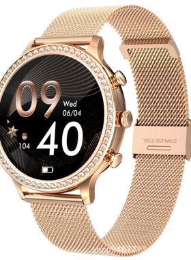 I70 Women's Music Call Smart Watch Pedometer Heart Rate Bloo