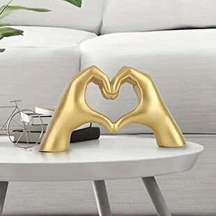 Heart Sculp 1pc Decoration Modern Art Statue Gesture Finger