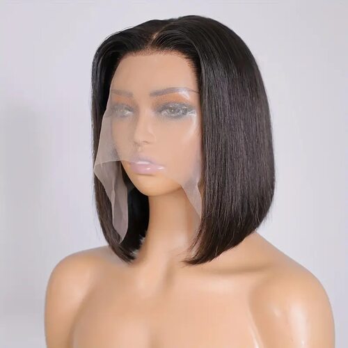 Short Bob  Female Center Parting Fluffy Lace Natural Short S