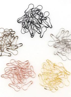 100Pcs Metal Pins Calabash Gourd Pear Shape Safety Metal Cli