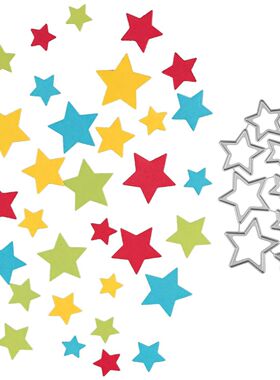 Stars Metal Cutting Dies Stencil Scrapbooking DIY Album Stam