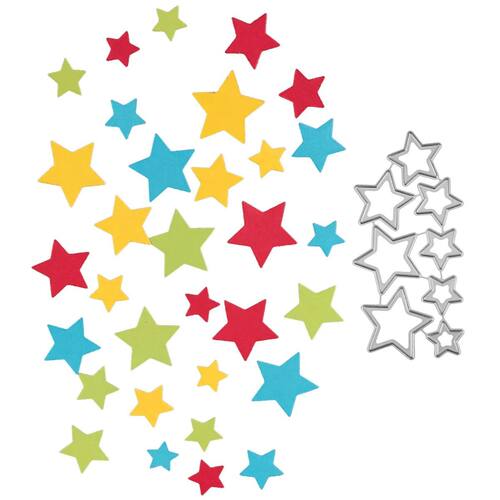 Stars Metal Cutting Dies Stencil Scrapbooking DIY Album Stam