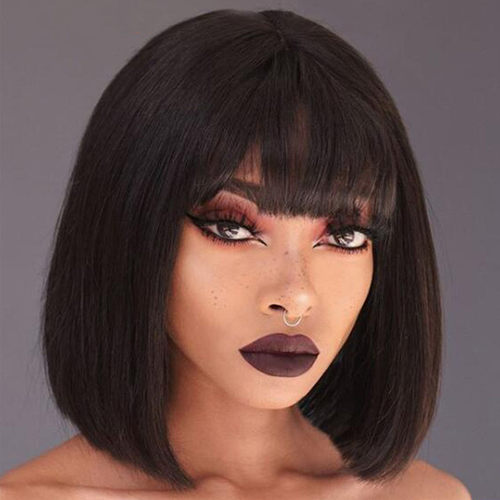 Female Short Hair With B, Short Straight Hair, Bobo Head Che