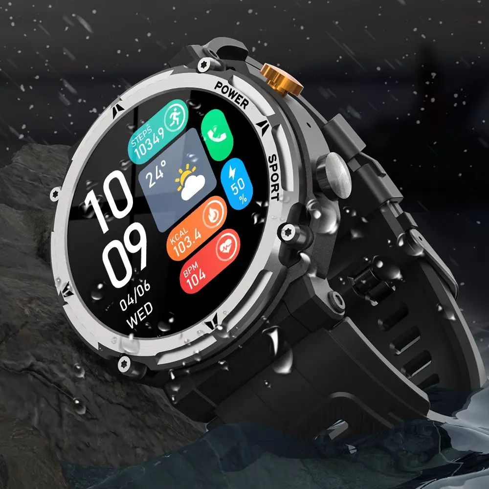 IP68 1ATM Deep Waterproof Smart Watch Men Bluetooth Call Mul