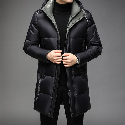 Shengyan Men's 2024 Hooded Thickened Goose Down Jacket Middl