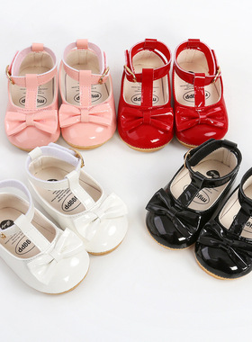 2023 Spring Baby Shoes PU Leather Newborn Boys Girls Shoes F