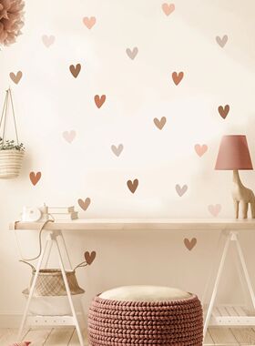 Boho Hearts Creative Wall Sticker For Children Baby Girls Bo