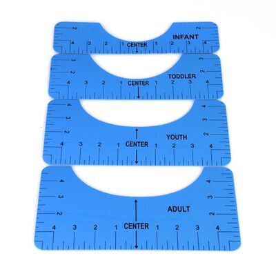 4Pcs T-Shirt Alignment Ruler Graphics Tshirt Alignment Tool