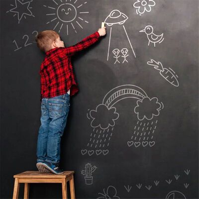 Blackboard Stickers Chalk Board Removable PVC Draw Mural Dec