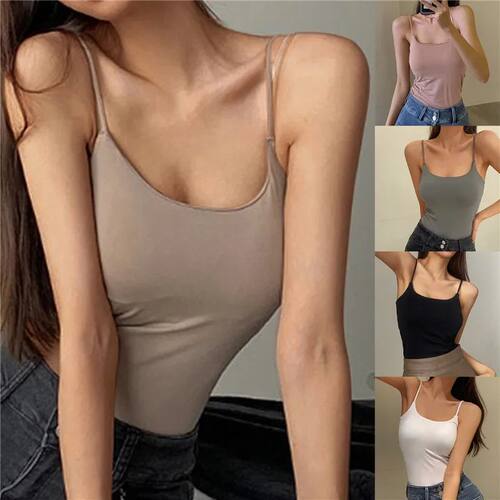 Spaghetti Strap Tank Top Women Sexy Backless Camisole Summer