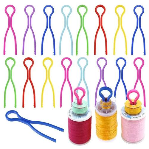 10/20/30pcs Sewing Bobbin Clips Long Thread Clip Spool Stora