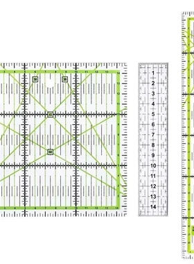 1/2pcs 15cm Quilting Patchwork Ruler Fabric Cloth Cutting Ru