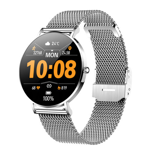 2024t8 Smart Watch Hd Amoled Display Stainless Steel Case Sm