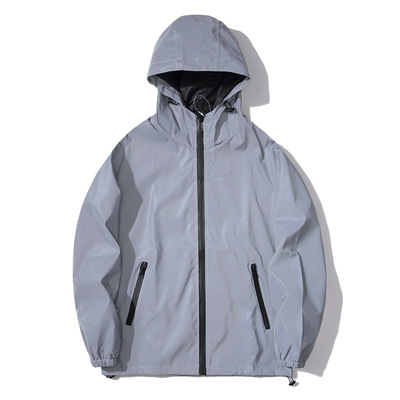 Clean Version Reflective Hooded Jacket Men's Fashion Brand S