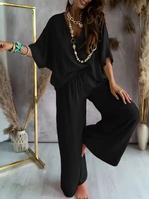 Womens Pants Two Piece Set Casual Summer Two Piece Sets Outf
