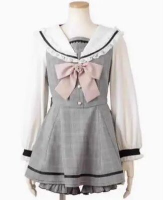 Spring Summer Sweet Lolita Bow Dress Shorts Suit Two-Piece S