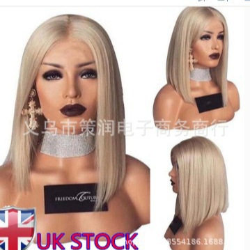 Hairband For Girls With Golden Short Straight Hair And Bob H