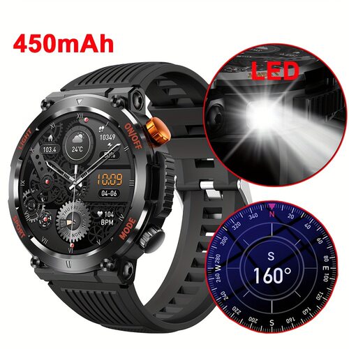Ht17 Smart Watch Round Bluetooth Call Heart Rate Blood Press