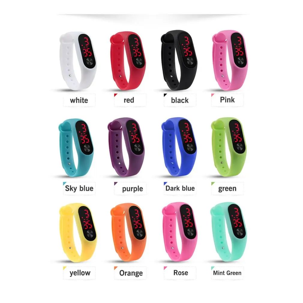 Male Famale Casual Bracelet Watches Outdoor Sports LED Elect