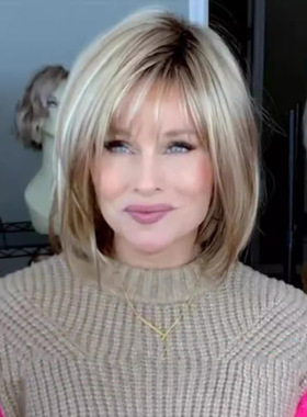 Hair Women's Short Straight Hair Partial Mixed lor Mechanism